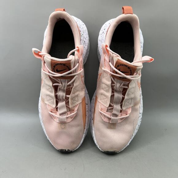 Nike Crater Impact Running Shoes Women Size 10 Peach Pink White Comfort Sneakers - Picture 5 of 9